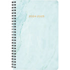 Staples - Agenda scolaire hebdomadaire/mensuel marbre 2024-2025 - 5 1/2 po x 8 1/2 po - sarcelle - bilingue-14 mois : juillet 2024 - août 2025