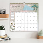 WSBL - 2026 Plaisirs Champêtres File-It Calendrier mural Mensuel - 30,5 cm l x 30,5 cm H - Anglais-Crochet spiralé en haut