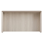 Hudson&Canal - Console Piedmont 56" de largeur - Blanc aulne-La table est fabriquée à partir de matériaux MDF et PVC de haute qualité et durables