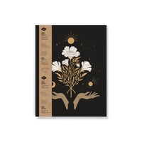 Denik - Carnet à plat moyen - Fleurs Célestes-Carnet à couverture souple de 7 x 9 pouces