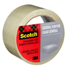 Scotch - Ruban d’emballage à usage général - 48 mm x 50 m - Transparent-L’adhésif robuste, durable et exempt de solvant scelle et protège