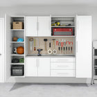 Prepac - Armoire de rangement de base HangUps - blanc-Outils requis pour l'installation : perceuse, détecteur de montants, niveau et ruban à mesurer