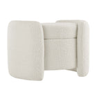 Modway - Nebula Boucle Rembourré Ottoman - Ivoire-Ottoman de stockage moderne