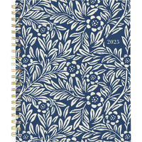 Cambridge - Agenda hebdomadaire/mensuel Block Print 2025 - 11 po H x 8 1/2 po l - Bleu - Bilingue-12 mois : janvier 2025 à décembre 2025