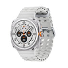 Samsung - Montre intelligente Galaxy Watch Ultra - 47 mm - LTE - Blanc titane-le design amortissant prêt à absorber les impacts