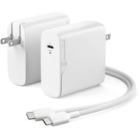 ALOGIC - Chargeur USB-C PD GaN 100 W avec câble de charge-Technologie au nitrure de gallium (GaN)