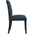 Modway - Duchess Tissu Chaise à manger Ensemble de 2 - Azure-Capsules de pied non marquées