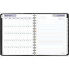AT-A-GLANCE - Agenda hebdomadaire/mensuel de direction 2026 - 8 3/4 po H x 6 7/8 po l - noir - anglais-Hebdomadaire : une semaine sur deux pages avec section d'informations speciales de 16 pages, mensuel : aperçu mensuel à onglet avec pages de notes