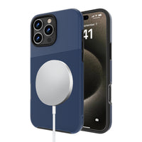 AXS - PROTech Plus MagSafe Compatible Sleek Dual-layered Anti-Shock Case for Apple iPhone 16 Pro Max -Bleu Astral-Résistant aux chutes jusqu’a 10 pieds