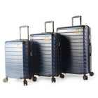 Lucas - Premier Lot De 3 Bagages De 20, 24 Et 28 Po - Léger -Bleu Marine-Valises extensibles Gagnez une capacité de stockage supplémentaire en tirant simplement sur une fermeture éclair