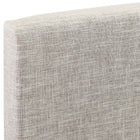 Modway - Taylor Tissu de lin rembourré Tête de lit King et King de Californie, Beige-Cadre en panneaux de fibres et contreplaqué