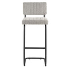 Modway - Parity Boucle Tabourets de bar - Taupe noir - Ensemble de 2-8
