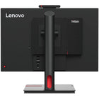 Lenovo - Écran LED ThinkCentre Tiny-In-One 24 Gen 5 23,8 po - Noir - 12NBGAR1US-Collaboration efficace grâce à la caméra, au microphone et aux haut-parleurs intégrés