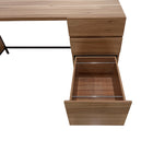 Sully Bay St. - Bureau à 3 tiroirs - Noyer-Montage rapide et facile 
