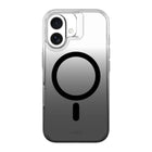 AXS - Crystal Shield Étui D3O fabriqué avec du plastique recyclé MagSafe compatible pour Apple iPhone 16 - Fumé Dégradé-Protection anti-UV pour afficher clairement le design original de votre cellulaire