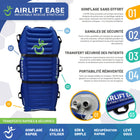 Mobile Patient Lift - Fast & Easy Transport - Brancard de sauvetage gonflable AirLift - capacité 300 lb-Batterie rechargeable permettant un fonctionnement sans fil