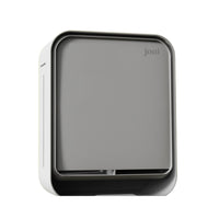joni - distributeur de comptoir ouvert ou distributeur mural-Les dimensions du distributeur sont 34 cm H x 29 cm L x 13 cm P