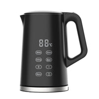 JS Gourmet - Bouilloire électrique numérique intelligente LED 1,7 L - Noire-Capacité 1,7 L