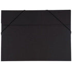 JAM Paper - Portefeuille Kraft avec Fermeture Élastique Grand - 11 x 15 x 3/8 - Noir Recyclé-Portefeuille recyclé Kraft noir avec fermeture élastique