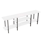 Manhattan Comfort - Console moderne Celine 70,86 po - Blanc-Assemblage à domicile requis Tout le matériel inclus