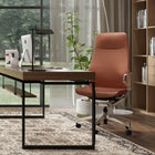 Nexten Pro - Chaise de bureau - Dossier haut - Marron-Dossier de hauteur standard pour un bon maintien