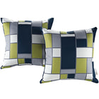 Modway - 2 pièces Terrasse extérieure Ensemble d’oreillers - Rectangle-Coussin décoratif intérieur/extérieur