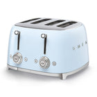 SMEG - Toaster 4 tranches 4x4 - bleu pastel-Fentes larges avec centrage automatique, pour des tranches de différentes épaisseurs