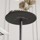 HOMCOM - Table de bar ronde avec base antidérapante pour 2 - noir-Couleur : Noir 
