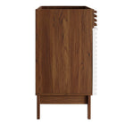 Modway - Render 30" Armoire de toilette de salle de bain (lavabo non inclus) - Noyer blanc-Bassin d’évier non inclus