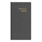 Brownline - 2026 Agenda quotidien de poche Traditional - 6 po x 3-1/8 po - Couleurs assorties - Anglais-Horaire de rendez-vous de 7 h a.m. à 6 h 30 p.m., à intervalles de 30 minutes 