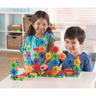 Learning Resources - Ensemble de construction pour débutants Gears! Gears! Gears!-Comprend des engrenages, des piliers, des connecteurs, des manivelles pour mettre les créations en mouvement et des plaques d’emboîtement pour des constructions illimitées