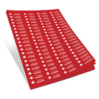 Staples - Étiquettes "Acheter canadien" - 1.75 po x  0.5 po - 800 étiquettes-Étiquettes rectangulaires en papier mat