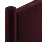 Modway - Rael Performance Velvet Tête de lit Queen, Mûrier-5
