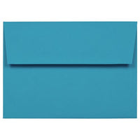 JAM Paper - Enveloppes d'invitation colorées A7 - 5,25 x 7,25 - bleu recyclé - Paquet de 50-Caractéristiques de l'enveloppe : Fermeture à rabat droit en gomme, finition papier lisse de haute qualité, 30 % recyclé