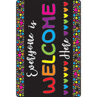 Ashley Productions - Smart Poly Tapis de souris pour ordinateur - 8" x 10" - Tout le monde est le bienvenu ici - Cœurs - Paquet de 6-Transformez votre bureau en un lieu d'encouragement et de productivité - commandez votre tapis de souris avec une citation positive dès aujourd'hui!