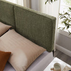 Modway - Lindee Tissu Boucle Tête de lit Queen, Sage-Tissu boucle Tissu Rembourrage