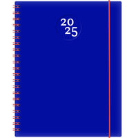 W. Maxwell - Agenda 2025 Kibo - 8.5 po x 11 po - Bleu - Bilingue-Janvier à décembre 2025