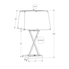 Monarch Specialties - Luminaire - 25 po H Lampe De Table - Port Usb Inclus - Métal Noir - Abat-Jour Beige - Transitionnel-Munie d'un câble noir de 6 pieds, cette lampe polyvalente peut accueillir une seule ampoule (non incluse) pour une puissance maximale de 60 W/120 V, afin d'éclairer et d'ajouter de l'ambiance dans une pièce