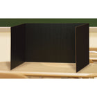 Pacon - Panneaux de confidentialité à 3 panneaux - noir - 16 po H x 48 po L x 12 po P - Paquet de 4-Aide à garder les élèves concentrés, à éviter les distractions et à éviter les regards vagabonds