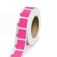 JAM Paper - Rouleaux d'étiquettes standard - autocollants pour tubes de baume à lèvres - 2 1/8 x 2 1/8 - rose fluo - 125 étiquettes/rouleau-Couleur : rose fluo | Faites ressortir votre courrier avec des étiquettes d'adresse d'expédition colourées.