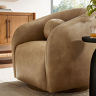 Modway - Holland Pivot Cuir végane Fauteuil - Grillé-Base pivotante pour cadre en bois