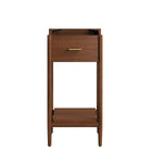 Modway - Zaire 18" Armoire de toilette de salle de bain (lavabo non inclus) - Noyer-8