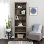Prepac - Bibliothèque haute - Gris Dérive-Dimensions finies : 26.25 po l x 80 po H x 14.5 po P