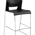 Global - Tabouret de bar sans accoudoirs Duet, nocturne noir-Tabouret de bar sans accoudoirs