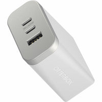 OtterBox - Chargeur mural double USB-C et USB-A Premium Pro à charge rapide de 72 W - Blanc-Facture des smartphones jusqu'à 71 pourcent, des tablettes jusqu'à 34 pourcent en 30 minutes (basées sur Samsung Galaxy S22 Plus et iPad Pro 11 po 3e génération)