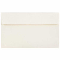 JAM Paper Enveloppes d'invitation recyclées A10 - 6 x 9,5 po - Milkweed Genesis - paquet de 50-Couleur : Asclépiade