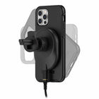 Otterbox - Chargeur Sans Fil pour Grille d'Aération de Voiture - Noir-Maintient le téléphone en toute sécurité en position paysage et portrait