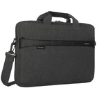 Targus - GeoLite EcoSmart 15-16 po Essential Slim Brief Topload - Charbon-Pochette de rangement zippée à l'avant