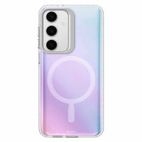 Nimbus9 - Coque Stratus 2 compatible MagSafe pour Samsung Galaxy S25+ - Givre transparent-Support intégré