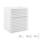 Modway - Render Fixation murale de 18" Armoire de toilette de salle de bain (lavabo non inclus) - Blanc-Calleton de montage compatible avec les cloisons sèches